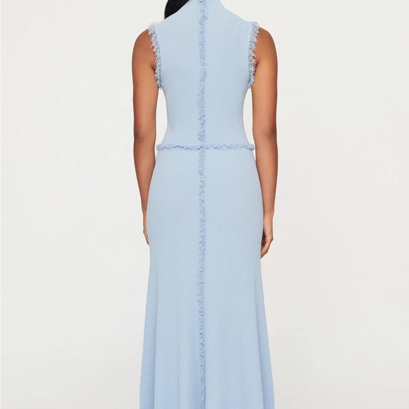 Clea AVALON FRINGE KNIT DRESS blue - Picture 3 of 3